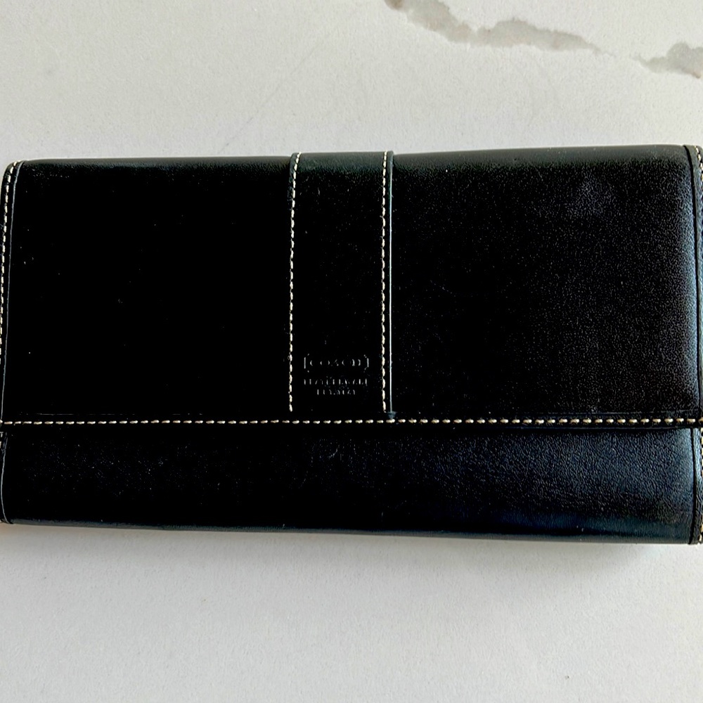 Coach leather wallet